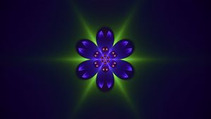Preview wallpaper fractal, patterns, flower, glitter