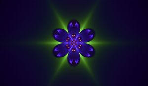 Preview wallpaper fractal, patterns, flower, glitter