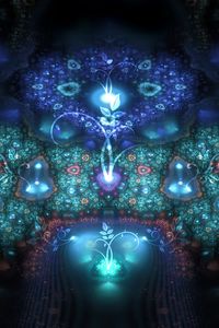 Preview wallpaper fractal, patterns, flowers, shapes