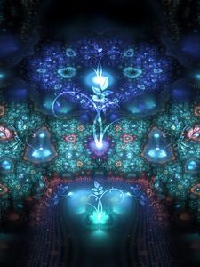 Preview wallpaper fractal, patterns, flowers, shapes