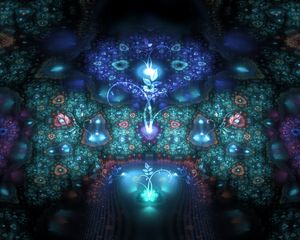 Preview wallpaper fractal, patterns, flowers, shapes