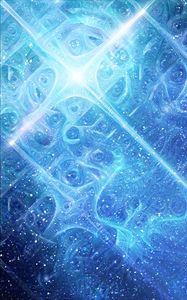 Preview wallpaper fractal, patterns, glitter, abstraction, blue