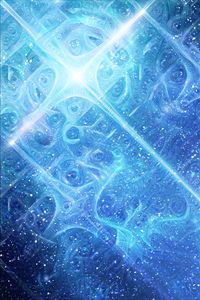 Preview wallpaper fractal, patterns, glitter, abstraction, blue
