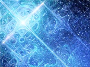 Preview wallpaper fractal, patterns, glitter, abstraction, blue