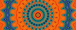 Preview wallpaper fractal, patterns, lines, bright, orange
