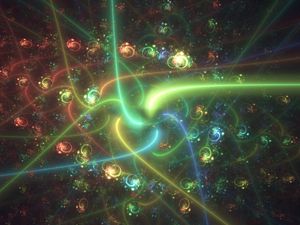 Preview wallpaper fractal, patterns, neon, backlight, shine