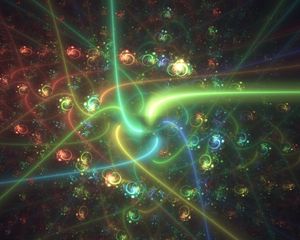 Preview wallpaper fractal, patterns, neon, backlight, shine