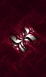 Preview wallpaper fractal, patterns, paint, lines, forms, red