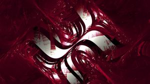 Preview wallpaper fractal, patterns, paint, lines, forms, red