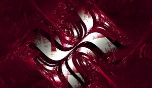 Preview wallpaper fractal, patterns, paint, lines, forms, red