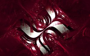 Preview wallpaper fractal, patterns, paint, lines, forms, red