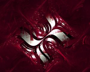 Preview wallpaper fractal, patterns, paint, lines, forms, red