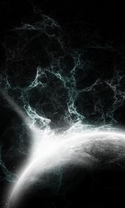 Preview wallpaper fractal, patterns, planet, dark