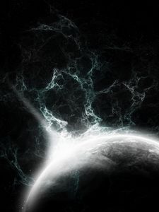 Preview wallpaper fractal, patterns, planet, dark