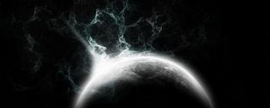 Preview wallpaper fractal, patterns, planet, dark