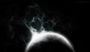 Preview wallpaper fractal, patterns, planet, dark