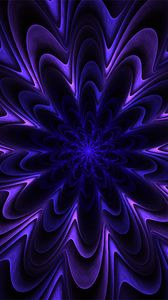 Preview wallpaper fractal, patterns, purple, wavy, volumetric