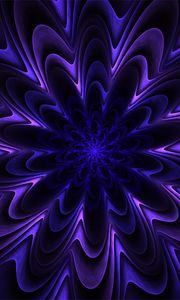 Preview wallpaper fractal, patterns, purple, wavy, volumetric