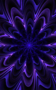 Preview wallpaper fractal, patterns, purple, wavy, volumetric