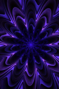 Preview wallpaper fractal, patterns, purple, wavy, volumetric