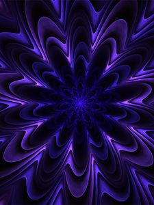 Preview wallpaper fractal, patterns, purple, wavy, volumetric