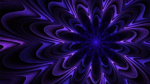 Preview wallpaper fractal, patterns, purple, wavy, volumetric