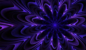 Preview wallpaper fractal, patterns, purple, wavy, volumetric