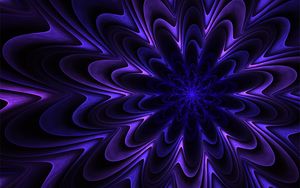 Preview wallpaper fractal, patterns, purple, wavy, volumetric