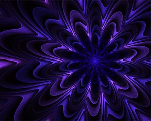 Preview wallpaper fractal, patterns, purple, wavy, volumetric