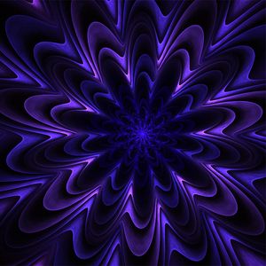 Preview wallpaper fractal, patterns, purple, wavy, volumetric