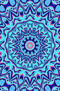 Preview wallpaper fractal, patterns, shapes, bright, blue