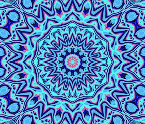 Preview wallpaper fractal, patterns, shapes, bright, blue