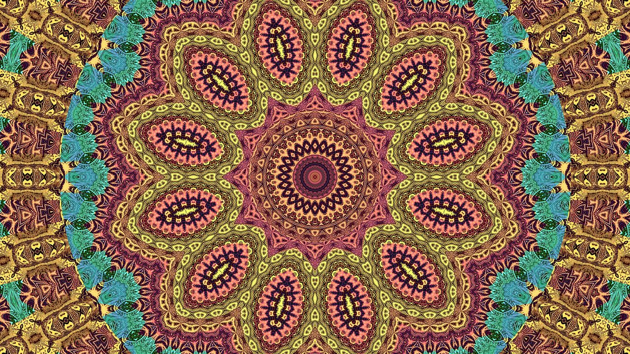 Wallpaper fractal, patterns, shapes, background