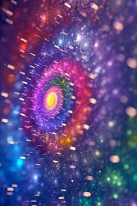 Preview wallpaper fractal, patterns, shine, circles, colorful