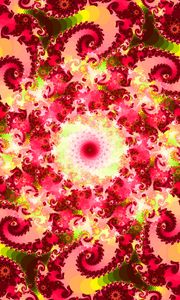 Preview wallpaper fractal, patterns, spiral, abstraction, bright