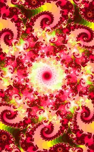 Preview wallpaper fractal, patterns, spiral, abstraction, bright