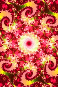 Preview wallpaper fractal, patterns, spiral, abstraction, bright