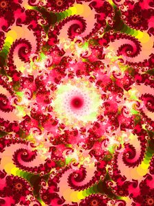 Preview wallpaper fractal, patterns, spiral, abstraction, bright