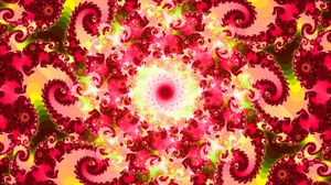 Preview wallpaper fractal, patterns, spiral, abstraction, bright
