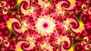 Preview wallpaper fractal, patterns, spiral, abstraction, bright