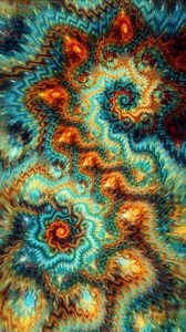 Preview wallpaper fractal, patterns, spirals, twisted, multicolored