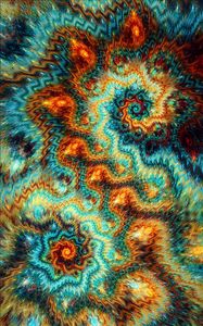 Preview wallpaper fractal, patterns, spirals, twisted, multicolored