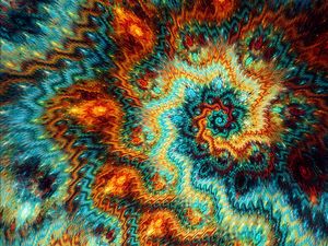 Preview wallpaper fractal, patterns, spirals, twisted, multicolored