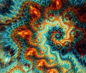 Preview wallpaper fractal, patterns, spirals, twisted, multicolored