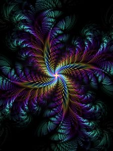 Preview wallpaper fractal, patterns, twisted, dark