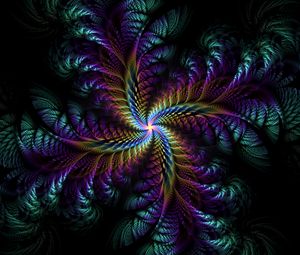 Preview wallpaper fractal, patterns, twisted, dark