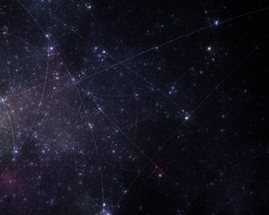 Preview wallpaper fractal, plexus, cosmic, glitter