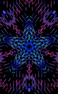 Preview wallpaper fractal, polygon, geometry, lines