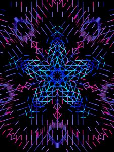 Preview wallpaper fractal, polygon, geometry, lines