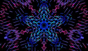 Preview wallpaper fractal, polygon, geometry, lines